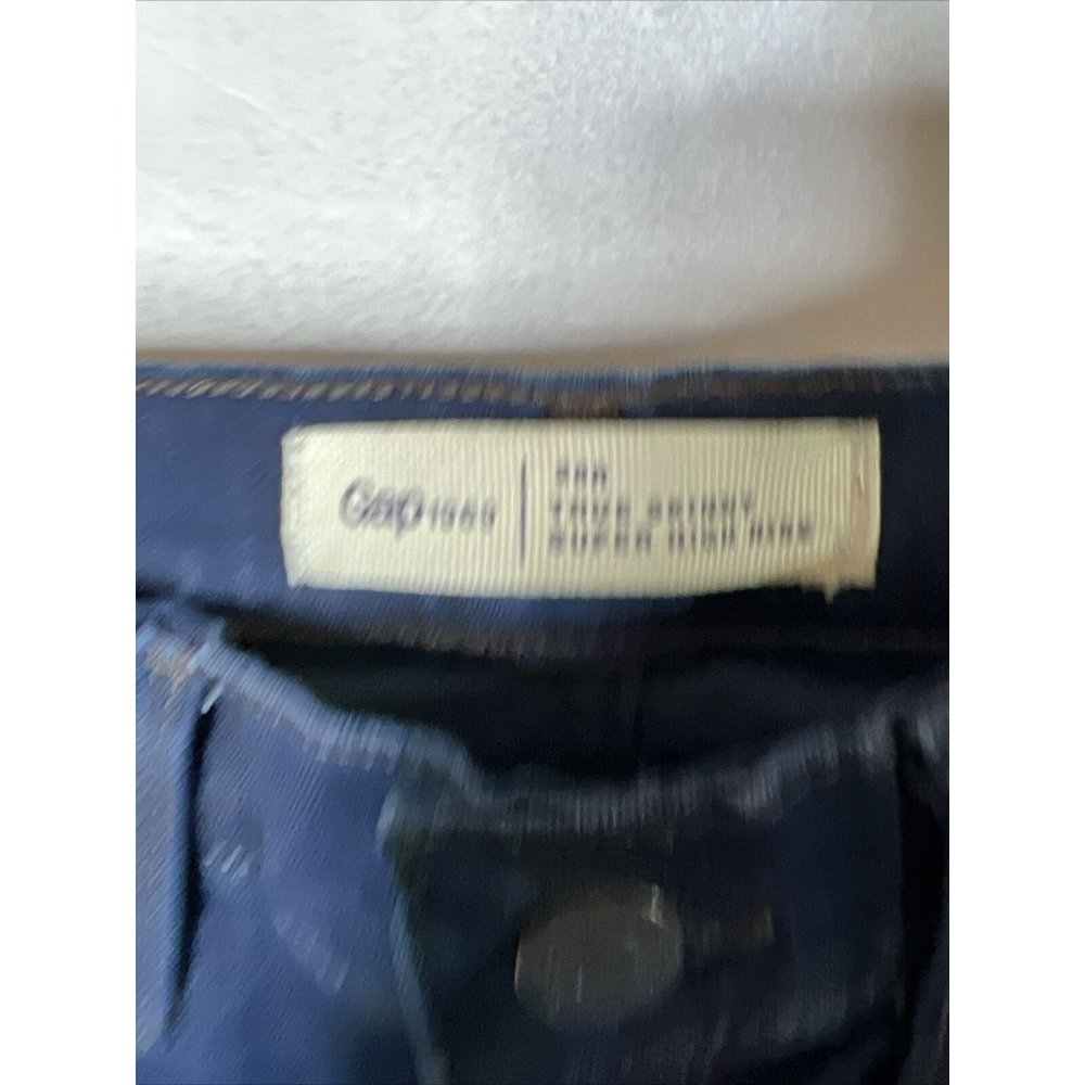 GAP Women's Size 25R True Skinny Super High Rise Dark Wash Stretch Jeans - Picture 2 of 5